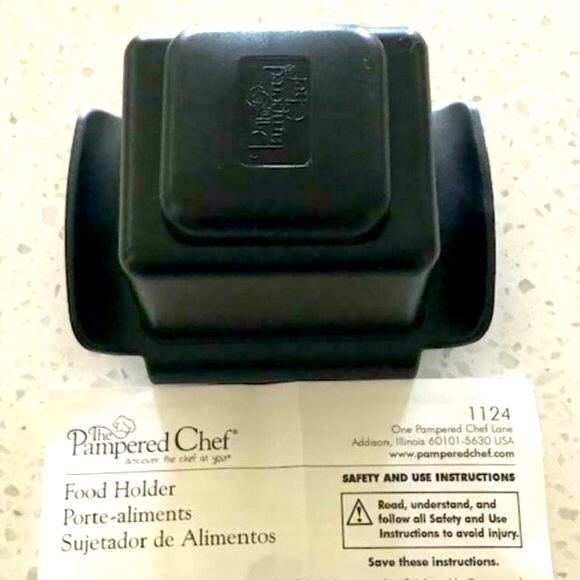 Pampered Chef Kitchen Pampered Chef Black Food Holder 124 For The